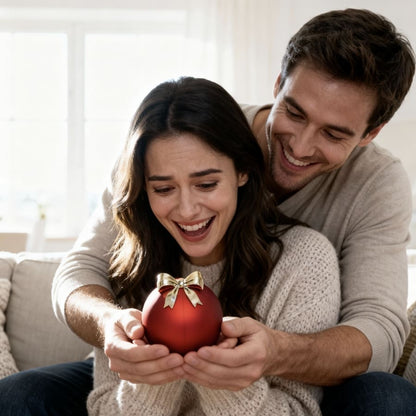 Coffret Émotion – Rose Éternelle & Collier Double Cœur